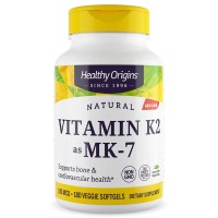 Vitamina K2 MK7 100mcg (180 softgels) - Healthy Origins