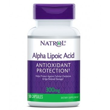 Alpha Lipoic Acid Antioxidant Protection, 300 mg, Capsules, 50ct Natrol Natrol