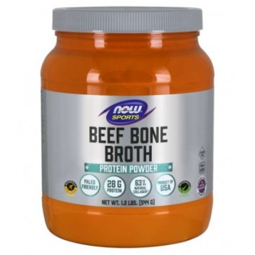 Bone Broth, Beef Powder 544g Now foods NOW