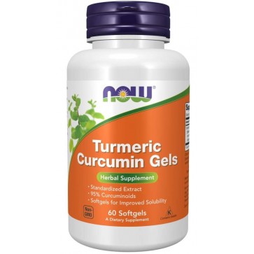 Turmeric Curcumin Gels 60 Softgels Now foods NOW