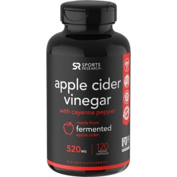 Apple Cider Vinegar 520mg 120s Sports Research Sports Research