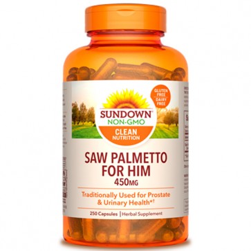 Saw Palmetto 450mg (250 cápsulas) - Sundown Naturals Sundown Naturals