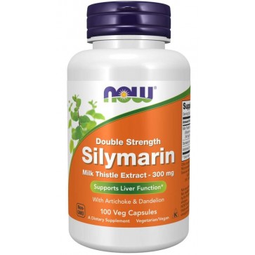 Silymarin, Double Strength 300 mg 100 Veg Capsules Now foods NOW