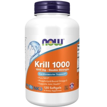 Krill, Double Strength 1000 mg 120 Softgels Now NOW