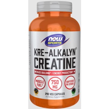 Kre-Alkalyn(R) Creatine 750 mg 240 caps Now foods Now