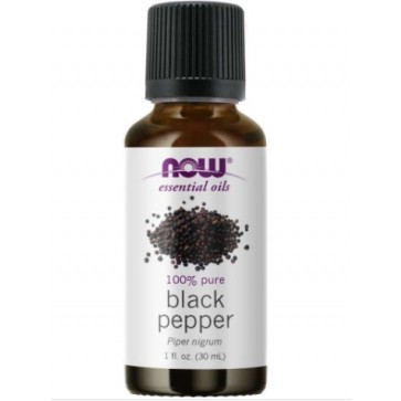 BLACK PEPPER OIL 1oz NOW Foods NOW Essential Oils