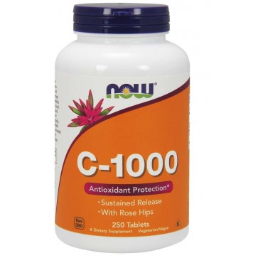 C 1000 Vitamina  250 tablets NOW Foods NOW