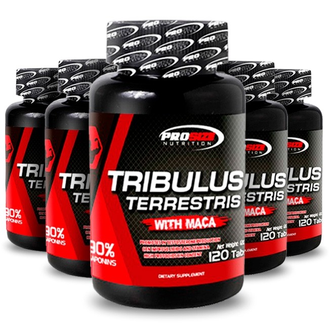 Combo 5 Unidades Tribulus Terrestris 120 Tabs Pro Size Nutrition 8280