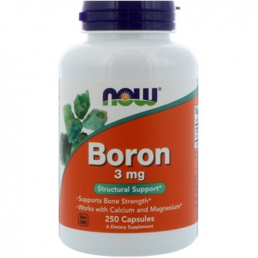 Boron 3mg 250vcaps NOW Foods NOW